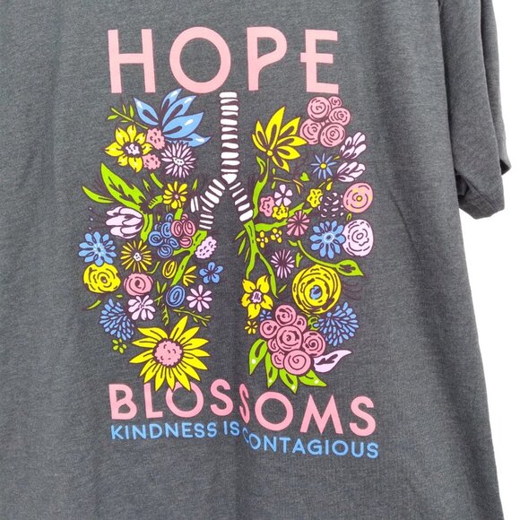 Next Level Hope Blossoms Floral t shirt Kindness is Contagious - Picture 5 of 5
